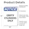 Signmission Empty Cylinders Only, 10 in W x Rectangle, Vinyl Decal OS-2PACK-NS-D-1014-V-12022 - alternate 5